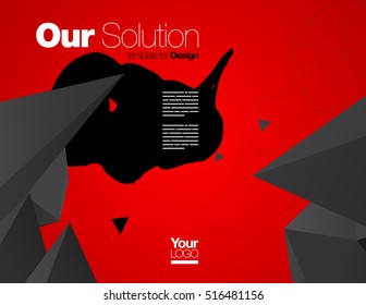 Vector Layout Design Template for Brochure / Web Page / Screen