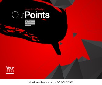 Vector Layout Design Template for Brochure / Web Page / Screen