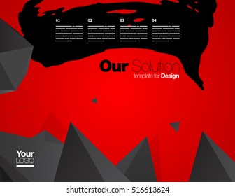 Vector Layout Design Template for Brochure / Web Page / Screen