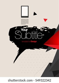 Vector Layout Design Template for Brochure / Web Page / Screen - Social Network