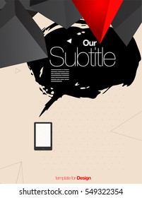 Vector Layout Design Template for Brochure / Web Page / Screen - Social Network