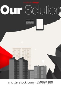 Vector Layout Design Template for Brochure / Web Page / Screen - Social Network