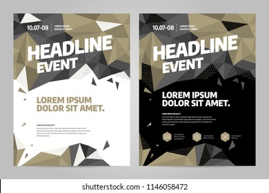 Vector layout design template for event. Eps10 vector.