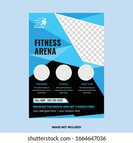 Vector Layout Design Template For Fitness Arena