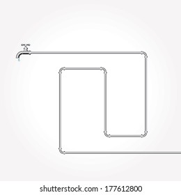 distribución vectorial con grifos 