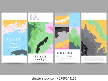Diseño vectorial de volante, plantillas de diseño de banners para el diseño de publicidad de sitios web, diseño vertical de volante, decoración de sitios web. Plantilla de patrón japonés. Decoración de fondo paisajista de estilo asiático.