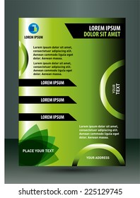 Vector layout flyer, magazine cover