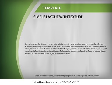vector layout with green elements on the grey