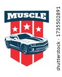 vector layout of the muscle car logo. Chevrolet Camaro.
