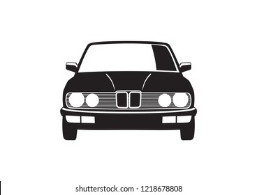 vector layout of the old car