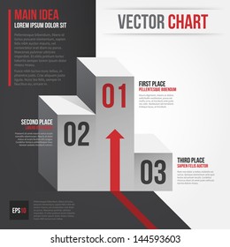 Vector Layout With Olympic Podium. EPS10.