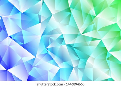Vector layout with polygonal shapes. Holographic polygon on white background. Pattern or texture for your design. Commercial advertising graphic design template.