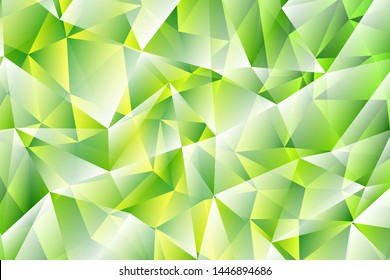 Vector layout with polygonal shapes. Holographic polygon on white background. Pattern or texture for your design. Commercial advertising graphic design template.