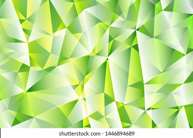 Vector layout with polygonal shapes. Holographic polygon on white background. Pattern or texture for your design. Commercial advertising graphic design template.
