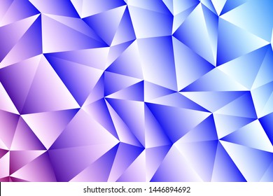 Vector layout with polygonal shapes. Holographic polygon on white background. Pattern or texture for your design. Commercial advertising graphic design template.