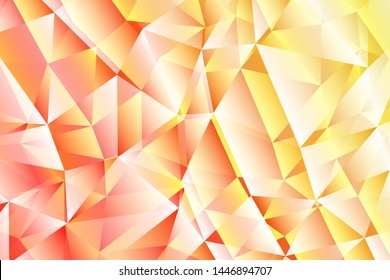 Vector layout with polygonal shapes. Holographic polygon on white background. Pattern or texture for your design. Commercial advertising graphic design template.