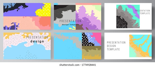 Vector layout of the presentation slides design templates, multipurpose template for presentation brochure, brochure cover. Japanese pattern template. Landscape background decoration in Asian style