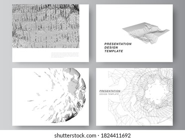 Vector layout of presentation slides design business templates, template for brochure, cover, business report. Abstract 3d digital backgrounds for futuristic minimal technology concept design.