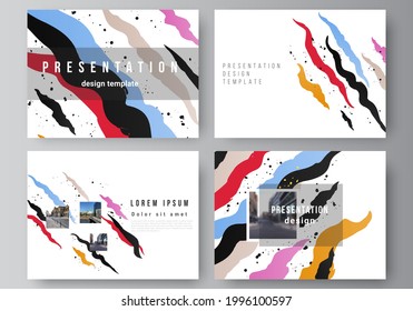 Vector layout of the presentation slides design business templates, multipurpose template for presentation brochure, brochure cover, business report, agency, corporate, portfolio, pitch deck, startup.