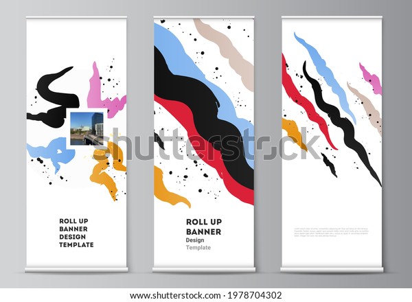 Vector Layout Roll Mockup Design Templates Stock Vector (Royalty Free ...