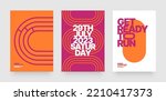 Vector layout template design for run, championship or any sports event. Poster design with abstract running track on stadium with lane.