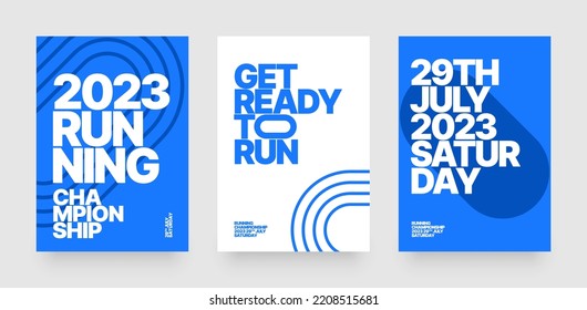 Vector layout template design for run, championship or any sports event. Poster design with abstract running track on stadium with lane.