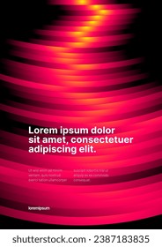 Vector layout template design for run, championship or sports event. Design for flyer, poster, cover, brochure, banner or background. Poster design with abstract gradient shapes. Sports background.