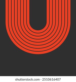 Vector layout template design for run, championship or any sports event. Poster design with abstract running track on stadium with lane.