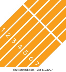 Vector layout template design for run, championship or any sports event. Poster design with abstract running track on stadium with lane. Run.