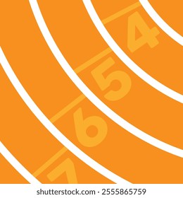 Vector layout template design for run, championship or any sports event. Poster design with abstract running track on stadium with lane. Run.