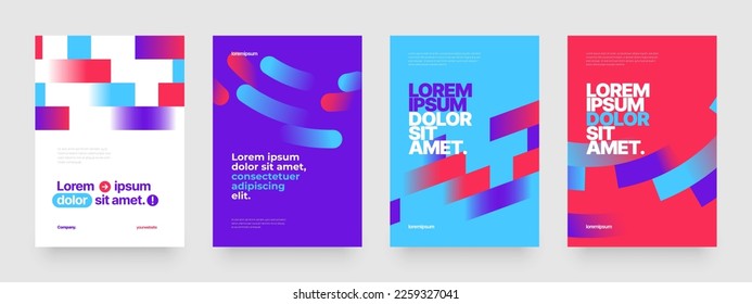 Vector layout template design for sports event, companies or any business related. Design with abstract flying rectangular shapes.
