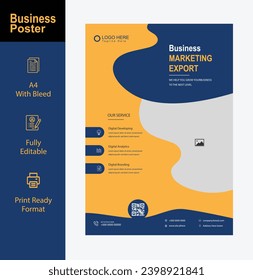 Diseño de plantilla de diseño de vectores para eventos deportivos, empresas o cualquier actividad relacionada. Diseño de afiches con formas abstractas.