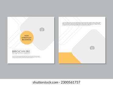 Vector layout of two square covers design template for brochure, flyer, magazine, cover design, book, brochure cover. Corporate business concept template