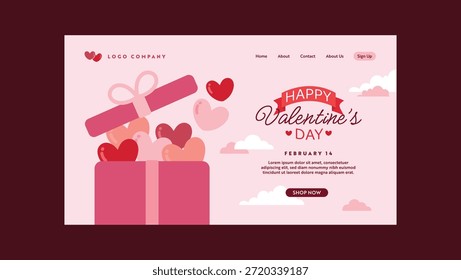 Cartaz do dia dos namorados com tons suaves de rosa e humor romântico, apresentando tipografia doce e elementos decorativos para a celebração do amor, convites e mídias sociais.