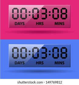 Vector LCD Counter - Countdown Timer