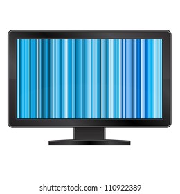 Vector LCD monitor with abstract screen