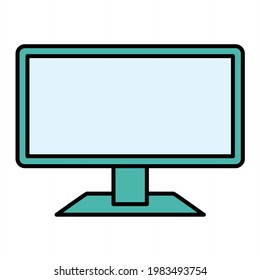 Vector Lcd Outline Icon Design
