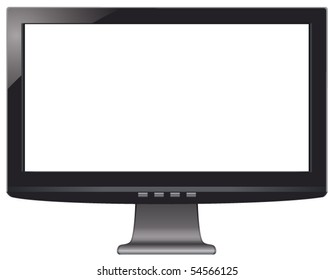 vector LCD screen with empty display