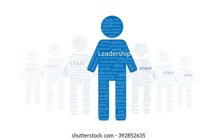 Vector of Leadership concept