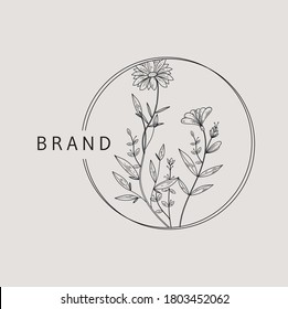 
Vector leaf. Abstract emblem, design concept, logo, logo element for template