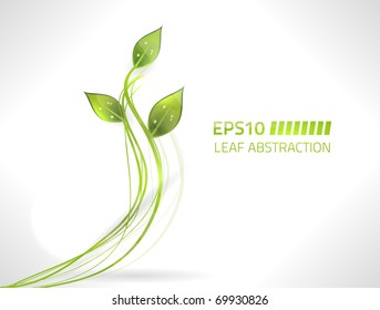 Vector leaf abstraction background design