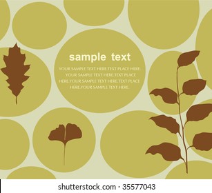 vector leaf background design