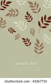 vector leaf background design