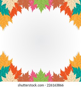 Vector leaf background illustration