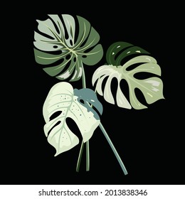 Vector leaf bouquet design: leaf motif sketch for design.Wedding vector invite card Watercolor designer element.watercolor leafs. floral illustration, Leaf and buds. Botanic composition.