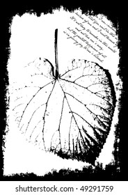 vector leaf card