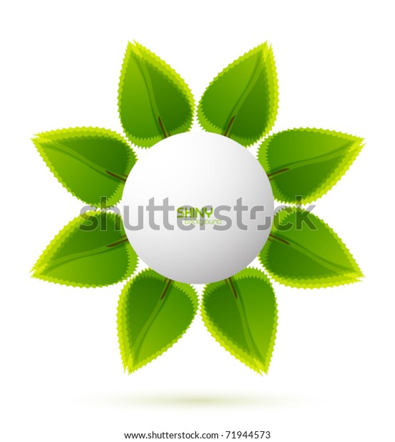 Vector Leaf Circle Stock Vector (Royalty Free) 71944573