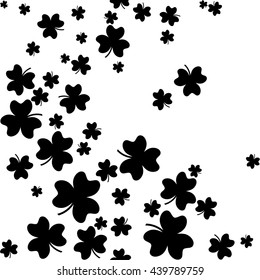 Vector of leaf clover . St Patricks day. Colorful.  Illustration. A seamless pattern.