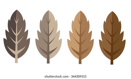 vector leaf color