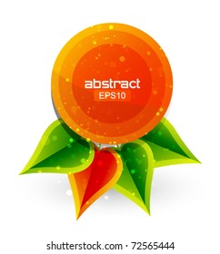 Vector leaf design element
